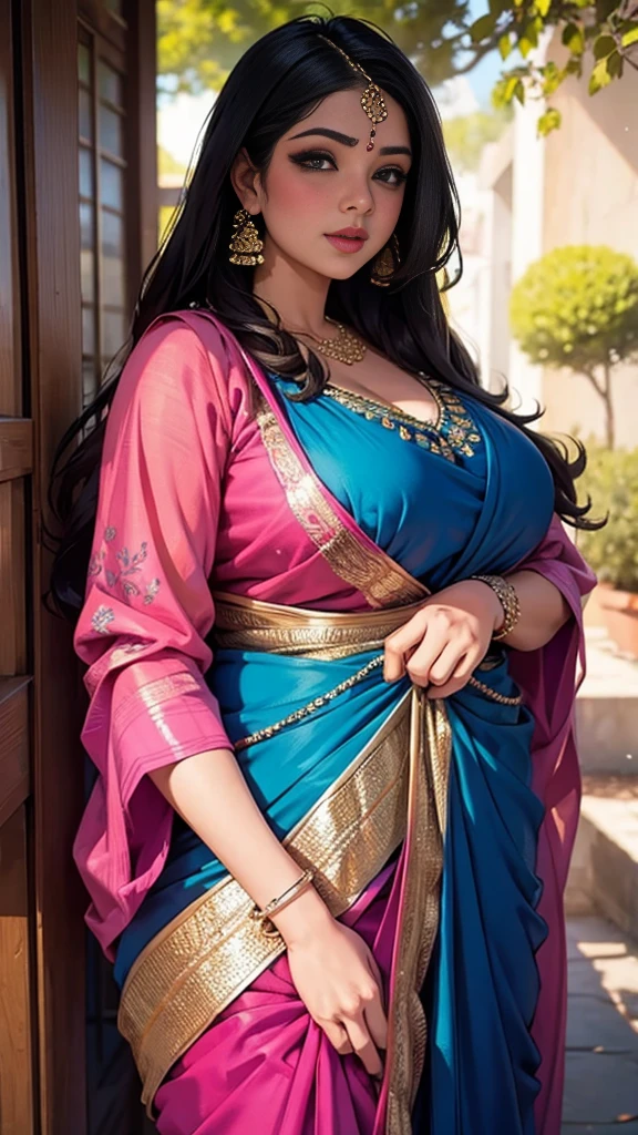 Desi bbw indian saree