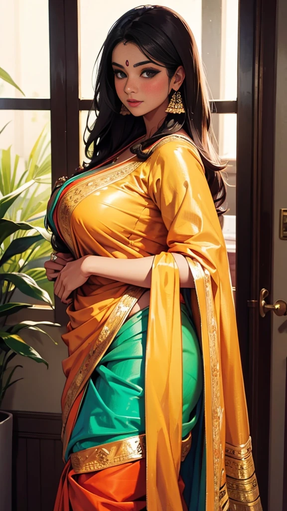 Desi bbw indian saree