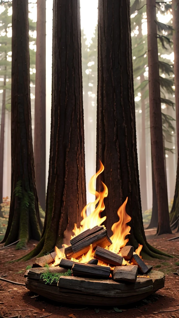 Fire in the forest