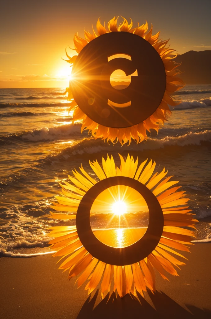 create a logo with a sun with the title hamery