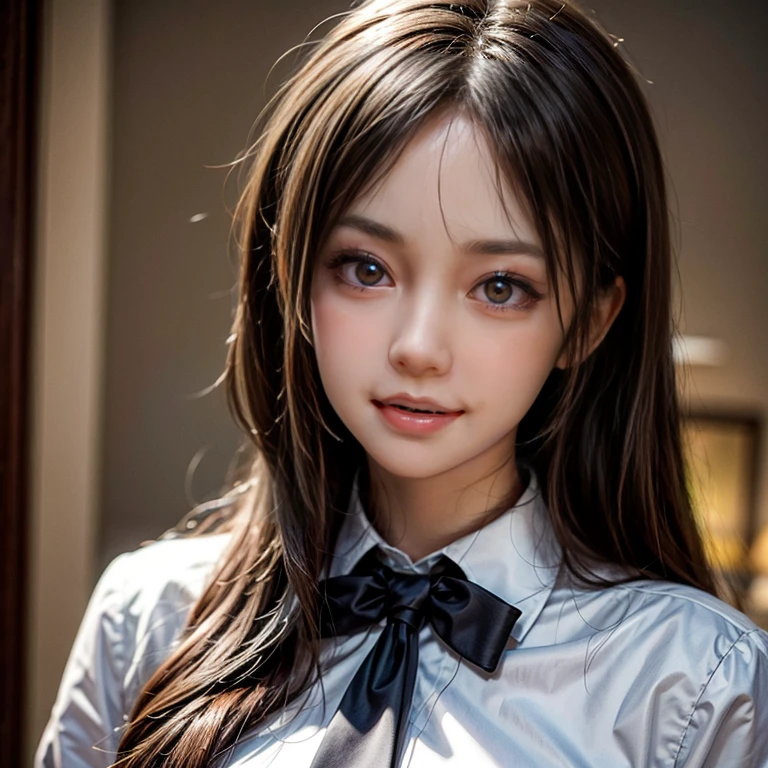 KAWAII girls in Kidzania trying on a flight attendant uniform, extremely detailed eyes and face, beautiful detailed lips, longeyelashes, intricate costume details, realistic lighting, warm color tones, (best quality,4k,8k,highres,masterpiece:1.2),ultra-detailed,(realistic,photorealistic,photo-realistic:1.37),professional, bright colors