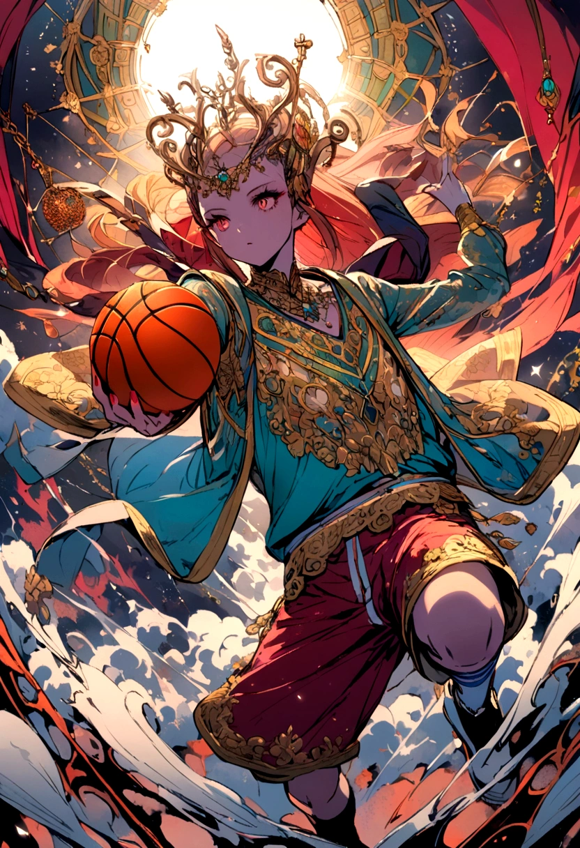 a soul playing basketball