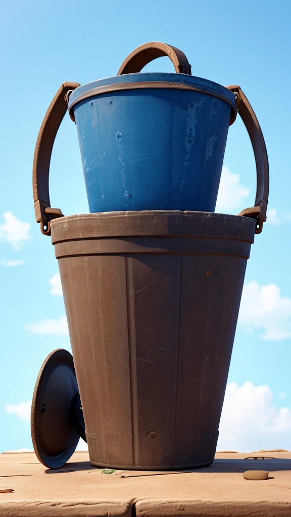 Bucket with water