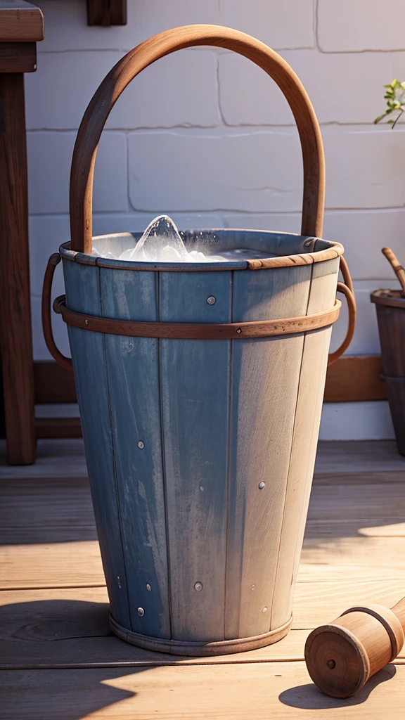Bucket with water