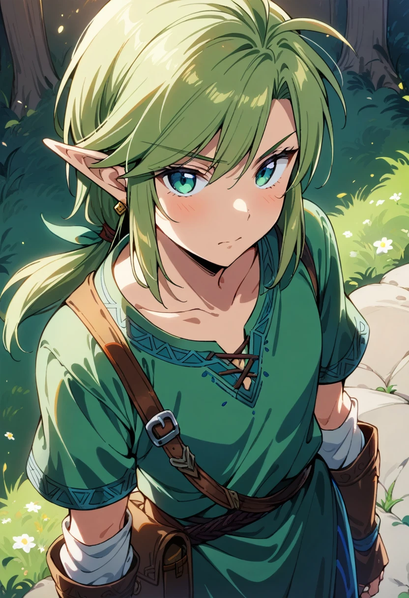 1 boy, link\(The Legend of Zelda\), ((Masterpiece)), ((Best Quality)), (Very Detailed), ((Very Detailed)), 4K, (8K), very aesthetic, absurdres highres,