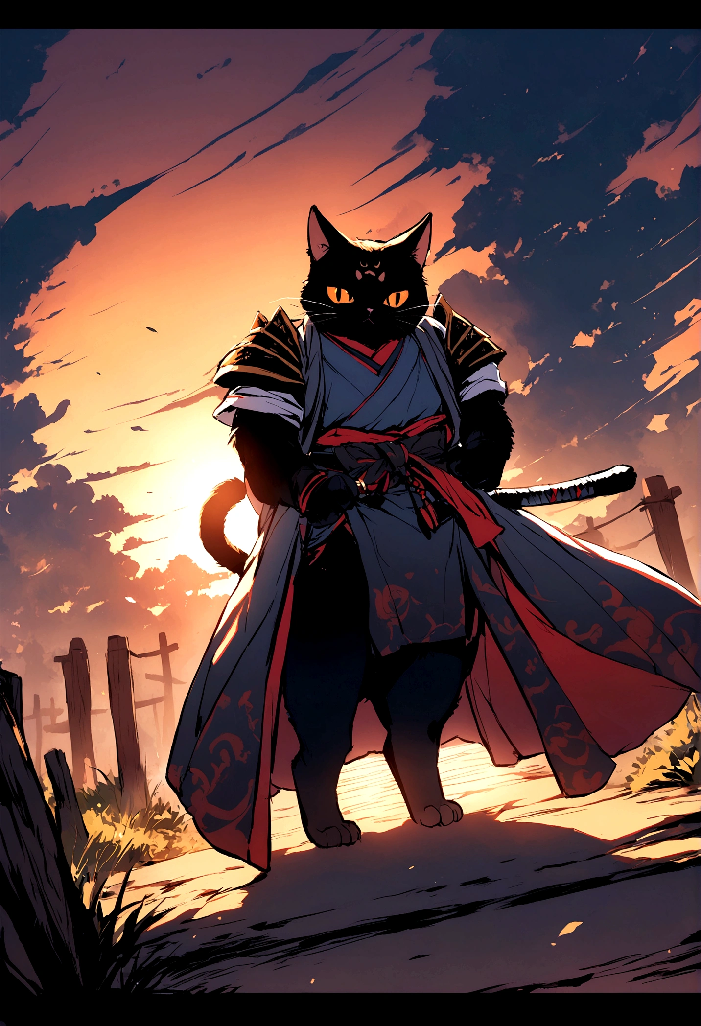 samurai cat