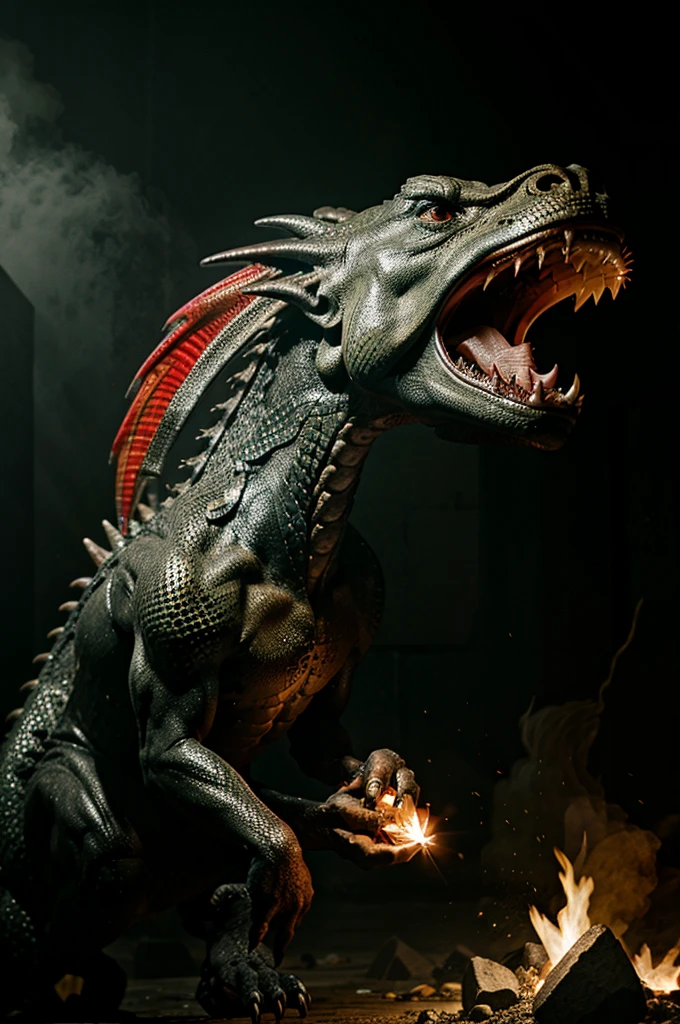 dragon breathing fire