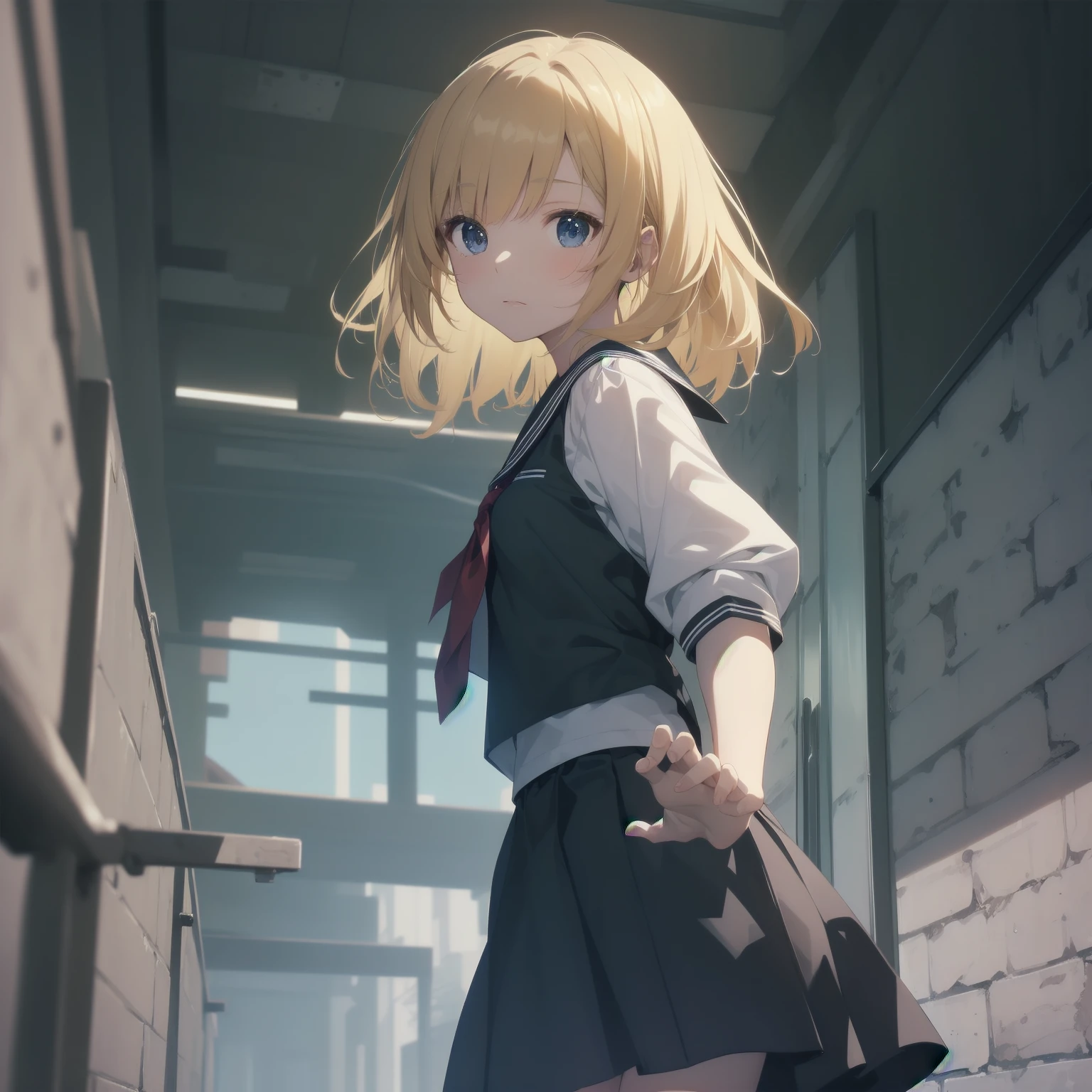 ultra-absurdres-Top quality by Artist God, Super detailed, High resolution, Anime Moe Art Style, Best Anime 8K Konachan Wallpaper, pixiv Contest Winner, Pool:2810, Perfect Anatomy,break, One girl, (Please draw a girl walking sleepily to School alone. )break,(alone,Little Woman, 13 years old:1.3),Complete limbs, Full Finger,a junior high School student, (Very short hair), Shortcuts, Flat Chest, , Small Ass, Small black eyes, Beautiful attention to detail, Well-proportioned iris and pupil, Expressive eyes, High resolutionの詳細な髪, Soft look, School_uniform, Sailor collar, Your Serah, bow, Pleated skirt,(Detailed lighting), (Detailed Background), School zone. break,Highly detailed skin, Best cinematic lighting powered by famous Artist, 8K,Beauty Illustration,Photoshop_(Moderate),so beautiful,break,((Artist:Carnelian )), Artist:Who is Akinashi? ,Artist:Parents Ashido ,Artist:kantoku ,