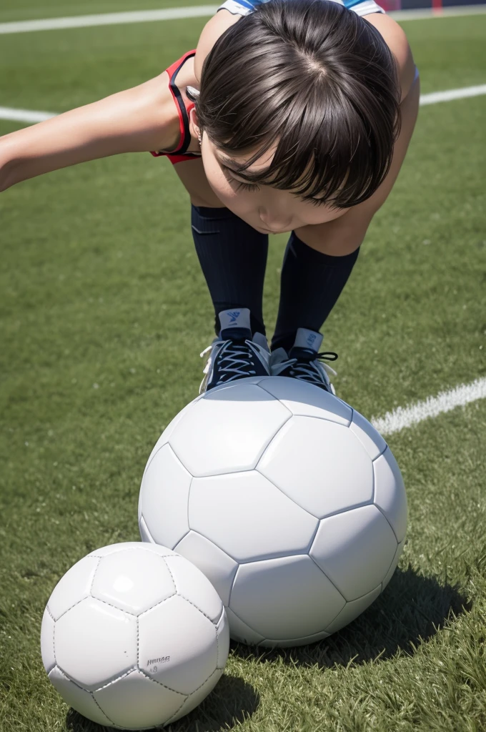 Realistic soccer ball written Football Quiz 