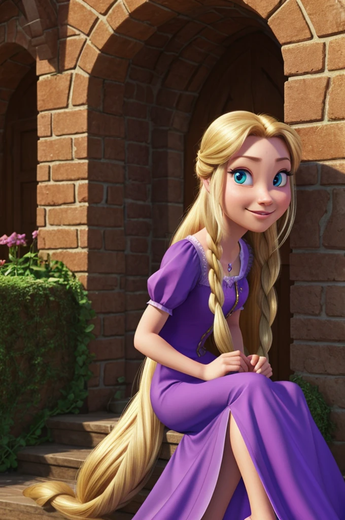 Rapunzel in cartoon
