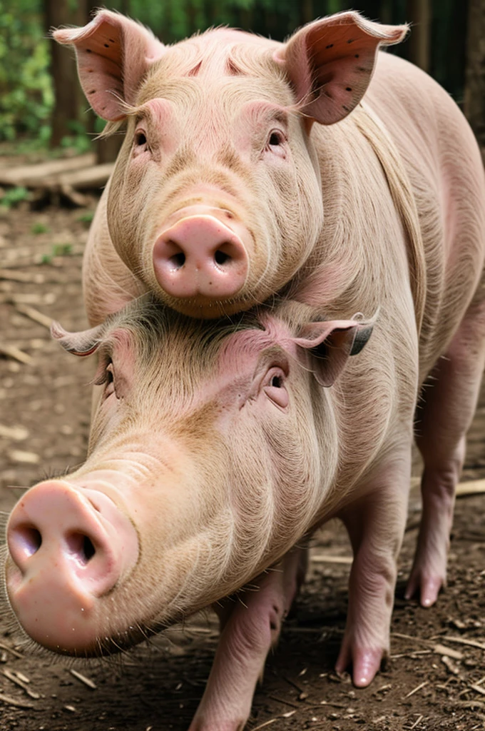 A human 10% pig