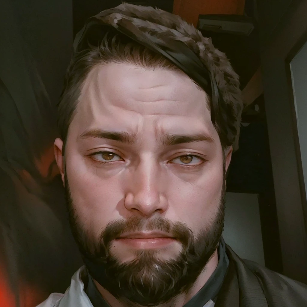 There's a man with a beard and tie posing for a photo, little beard, with a little beard, foto de perfil com headshot, short beard, about 19 years old, robotic implants, sem beard, Zachary Corzine, 28 years old, 27 years old, headshot, neat beard, sem beard, 23 year old