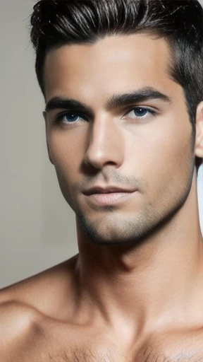 Anousim men focus on the face
