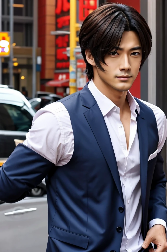 Handsome anime man