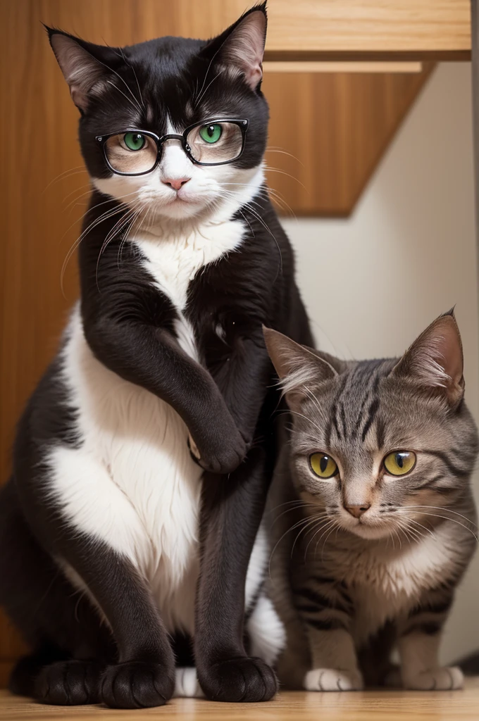 A cat wearing glasses from the Rio de Janeiro team