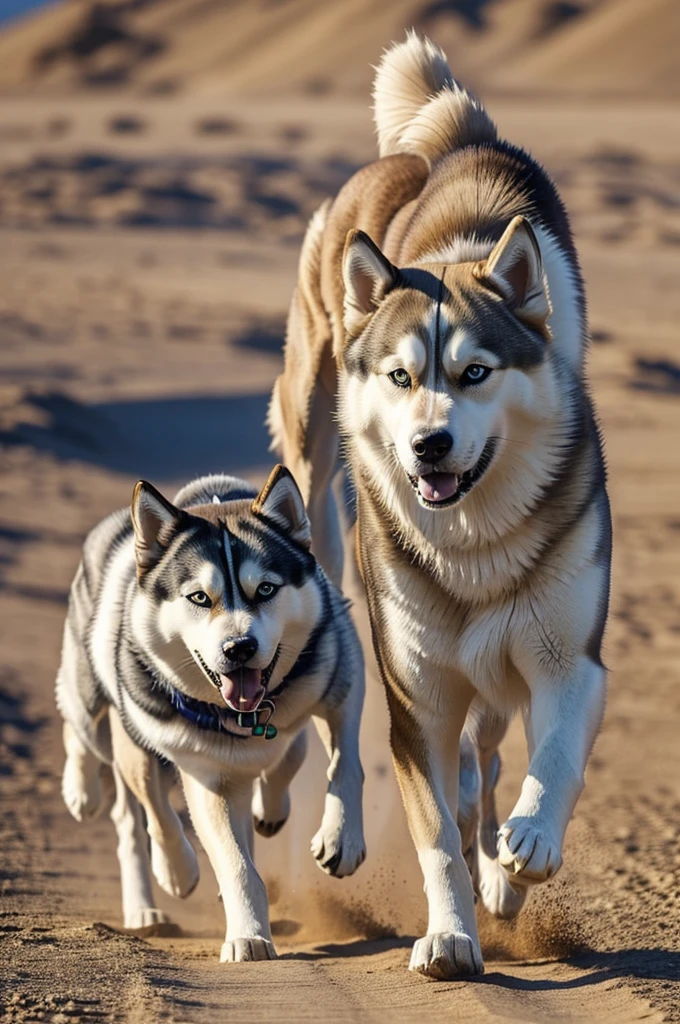 Muéstrame el cruce de un Husky siberiano y un Golden retriever