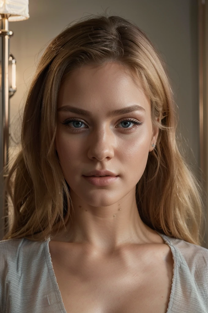 a beautiful 21 year old blonde woman, wearing a nurse uniform, (best quality,4k,8k,highres,masterpiece:1.2),ultra-detailed,(realistic,photorealistic,photo-realistic:1.37),beautiful detailed eyes,beautiful detailed lips,extremely detailed eyes and face,longeyelashes,detailed nursing uniform,studio lighting,warm color tones,soft lighting,natural lighting,elegant expression, photo portrait