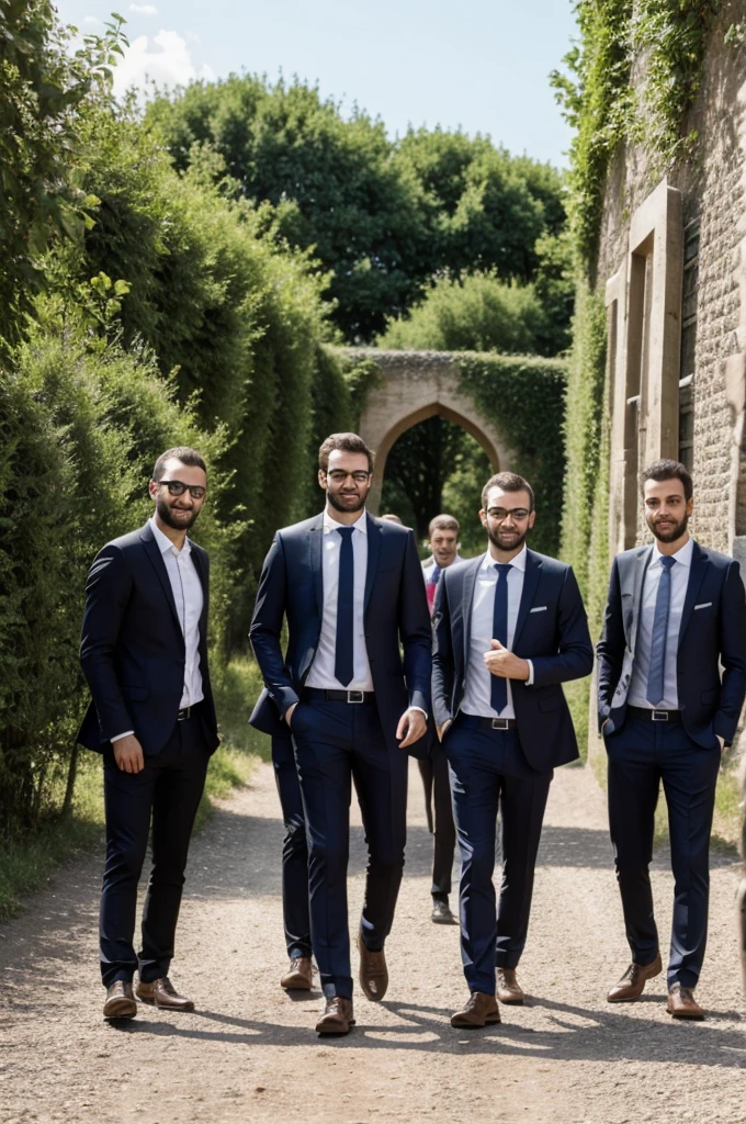 4 mec de gang qui sont pris en photo