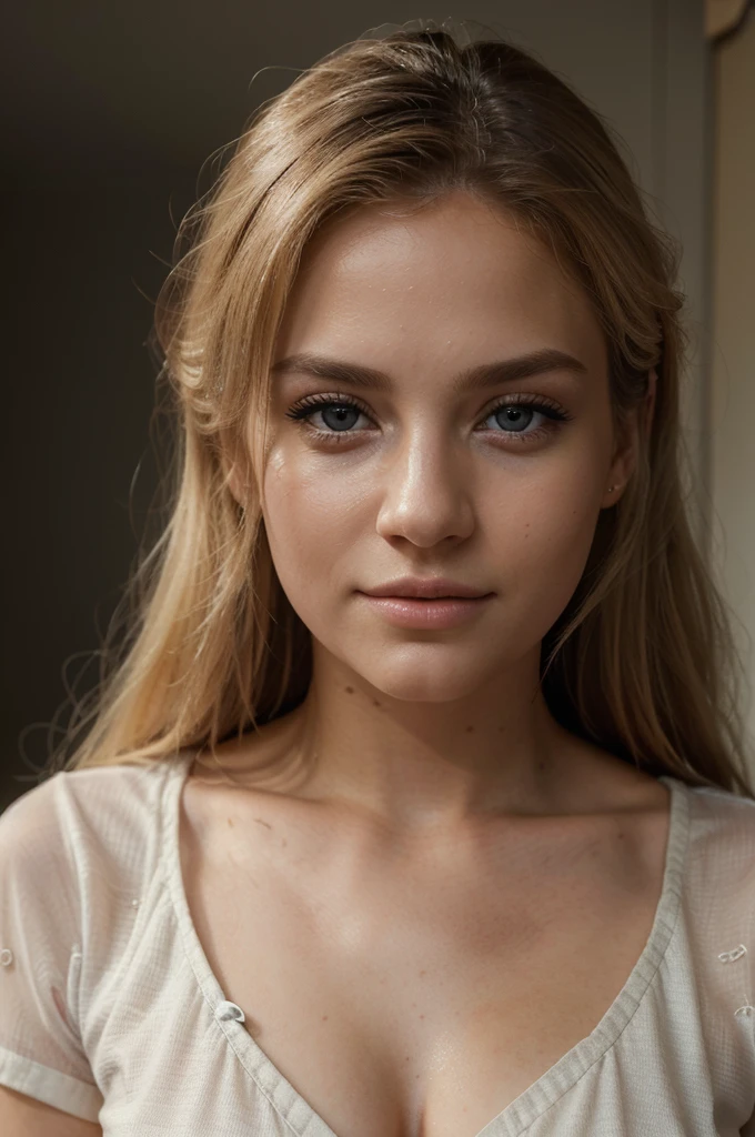 a beautiful 21 year old blonde woman, working as a nurse, (best quality,4k,8k,highres,masterpiece:1.2),ultra-detailed,(realistic,photorealistic,photo-realistic:1.37),beautiful detailed eyes,beautiful detailed lips,extremely detailed eyes and face,longeyelashes,detailed nursing uniform,studio lighting,warm color tones,soft lighting,natural lighting,elegant expression, photo portrait