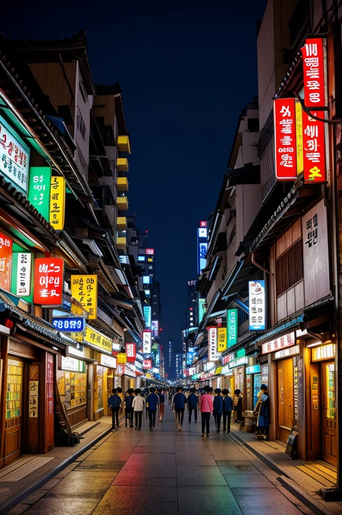 Korea pretty night time
