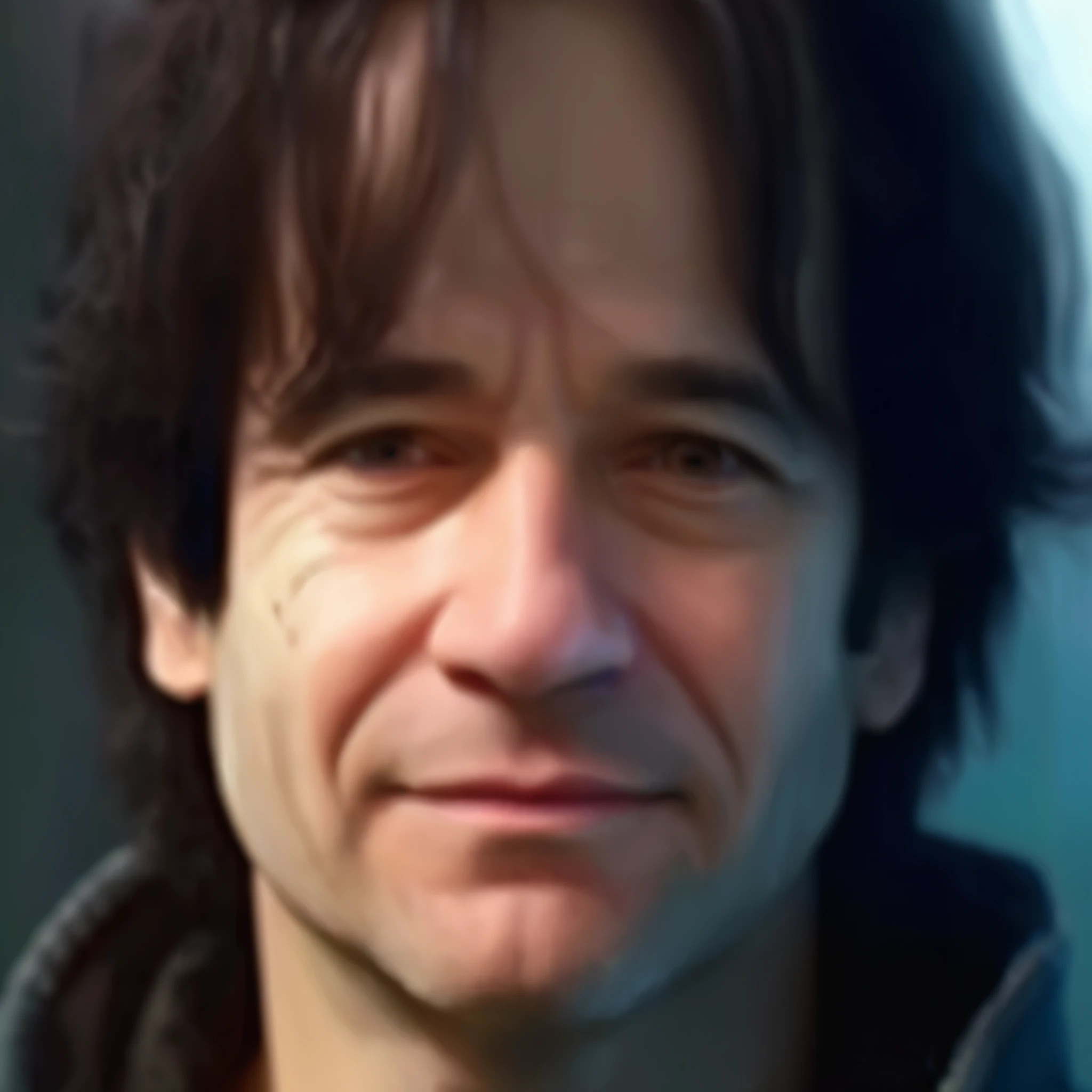 a dynamic photorealistic close-up portrait of a 45 years old LEONARD ZIEGLER, frontal view, of german origin, caucasian male, light skin, dark blonde hairs, perfect anatomies, detailed face, detailed skin, detailed eyes and mouth, well aligned teeth, high quality, 4k resolution, photographic, hyperrealistic, a vibrant colored background, blurry background, color graded background, more detail XL, photorealistic,