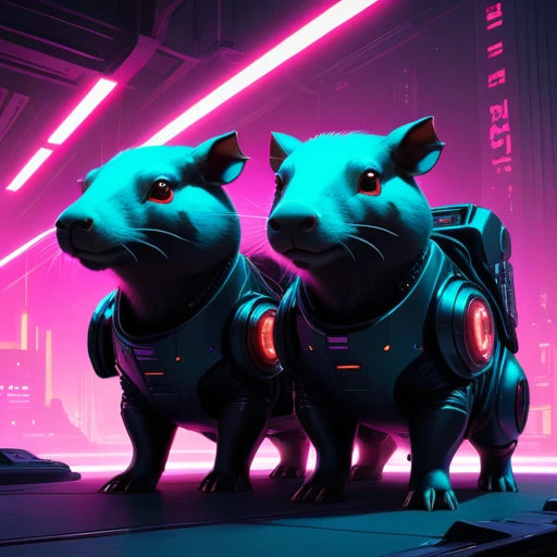 spacestyle psychedelicstyle Beam ASCIImasterpiece cartoon of two (((cyberpunk))) cute capybaras with guns, bionic (prosthetic arm), glowing red eyes, ((futuristic, dystopian, neon colours)), symmetrical, highly detailed, digital painting, artstation, concept art, sharp focus, illustration, volumetric lighting, epic Composition, 8k, oil painting, cgsociety
psychedelic style psychedelic style