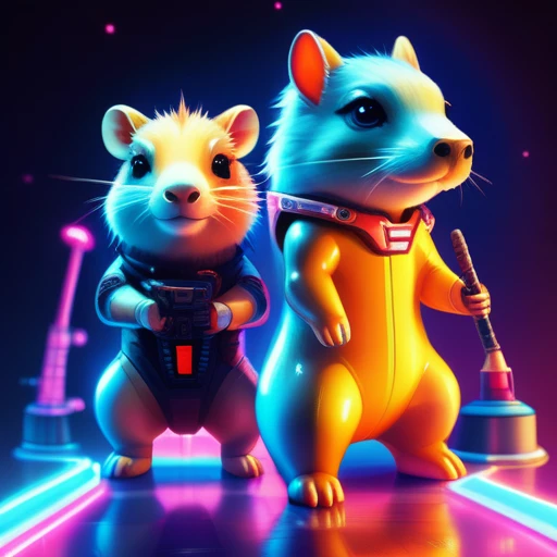 spacestyle psychedelicstyle Beam ASCIImasterpiece cartoon of two (((cyberpunk))) cute capybaras with guns, bionic (prosthetic arm), glowing red eyes, ((futuristic, dystopian, neon colours)), symmetrical, highly detailed, digital painting, artstation, concept art, sharp focus, illustration, volumetric lighting, epic Composition, 8k, oil painting, cgsociety
psychedelic style psychedelic style