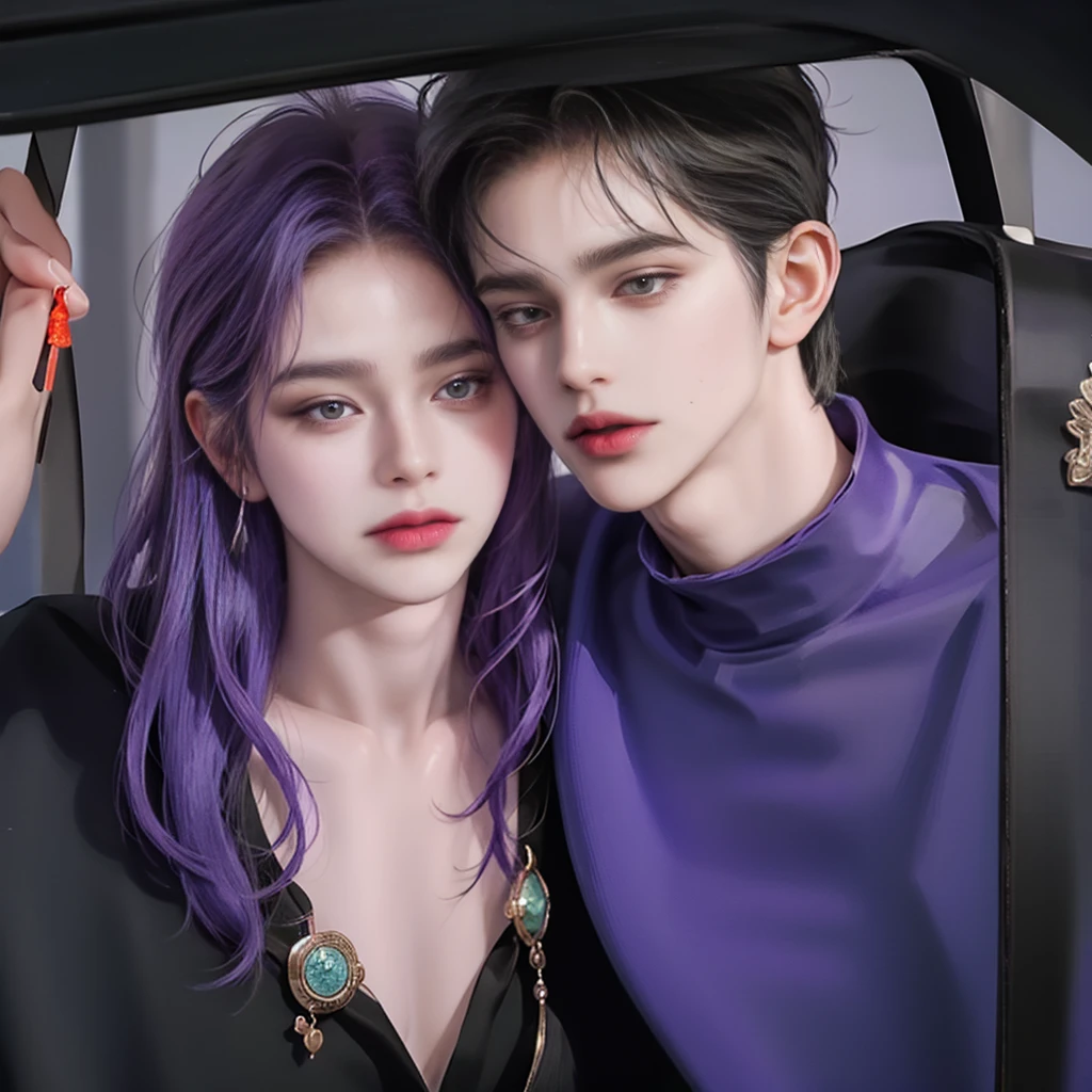 woman、Fantasy、fortune teller、purple、face、真face、Good luck