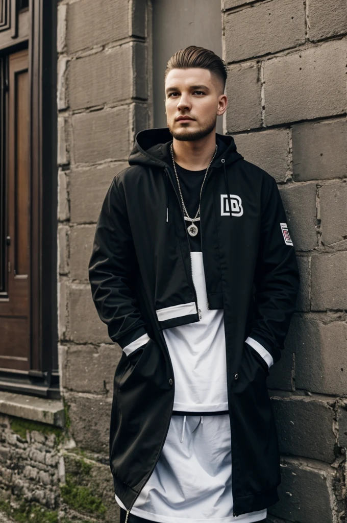 Picture of Achtvierbdem german rapper from Amburg with italy tricot