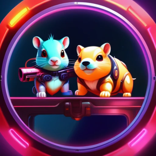 spacestyle psychedelicstyle Beam ASCIImasterpiece cartoon of two (((cyberpunk))) cute capybaras with guns, bionic (prosthetic arm), glowing red eyes, ((futuristic, dystopian, neon colours)), symmetrical, highly detailed, digital painting, artstation, concept art, sharp focus, illustration, volumetric lighting, epic Composition, 8k, oil painting, cgsociety
psychedelic style psychedelic style