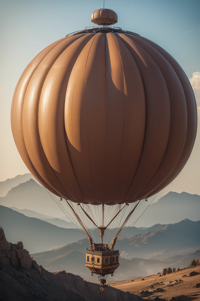 Big steampunk balloon 4k