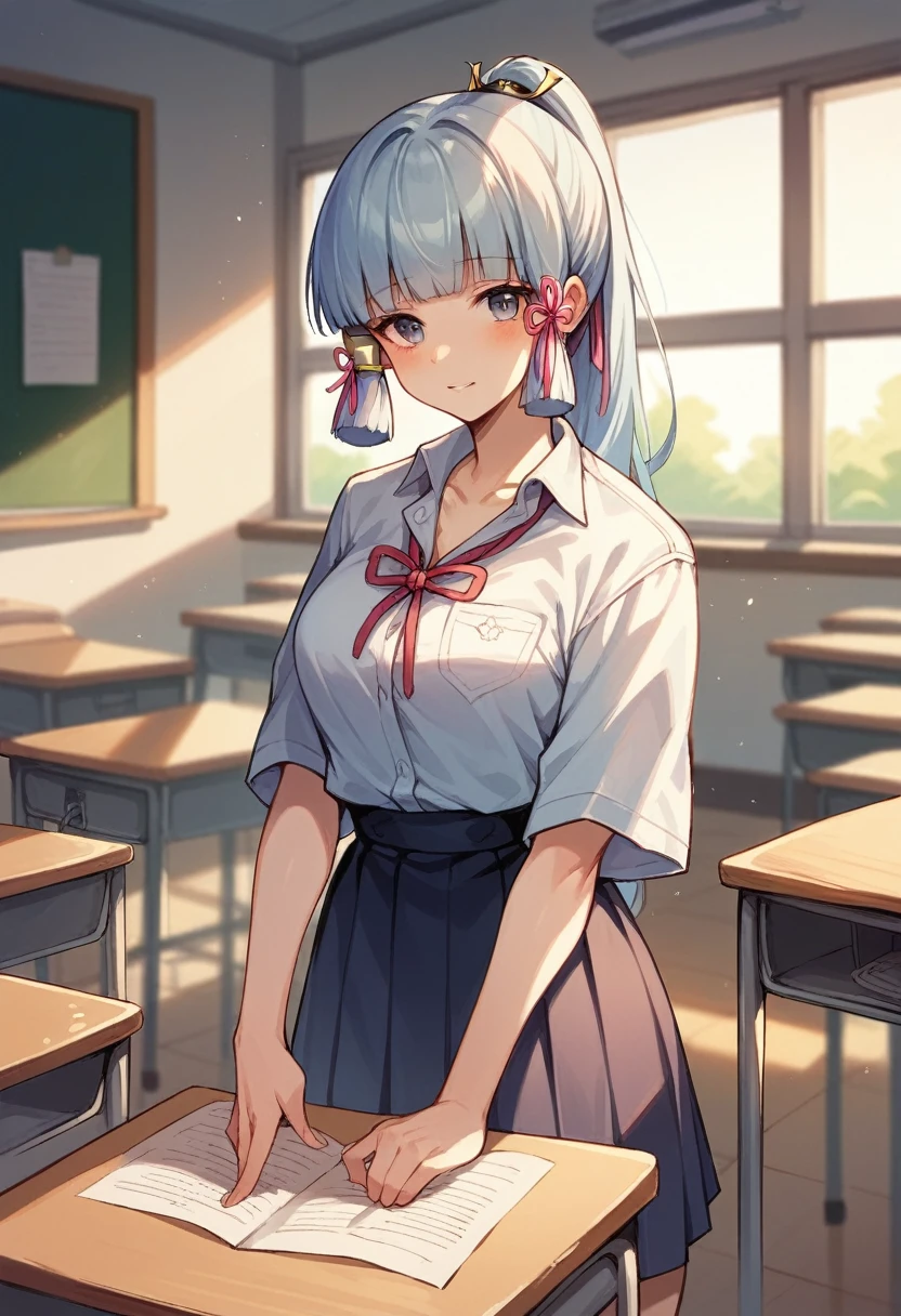 In the school classroom, the beautiful gal Ayaka&#39;s face is violently７０A scene where a man of a year gets a huge amount of sperm ejaculated