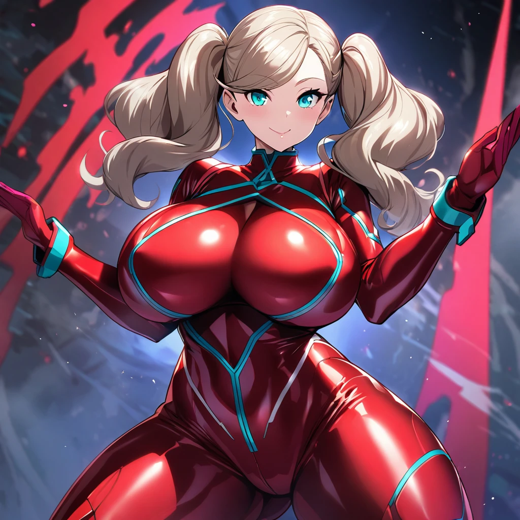 takamaki an,1girl,solo,phantom suit,Super huge breasts,looking at viewer,near