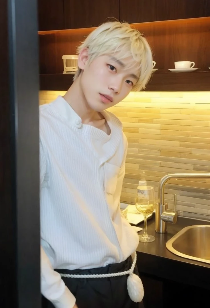 Asian boy with feminine features