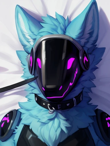 , ((( hands up to chest, (( showing off his new collar and leash to viewer,rampage wearing a collar with a leash on it and in viewers face),((Light blue fur protogen furry character wolf )) , on his bed looking at the viewer with a very romantic look and pose))) , big chest , day, , sensual, detailed, uploaded to e621, beautiful and detailed portrait of an anthropomorphic , (((male))) uploaded to e621, zaush, foxovh, movie lighting, thicc, alone, detailed, 8k res, hires, detailed eyes, good anatomy, good perspective, towards viewer, by bebebebebe, by sicklyhypnos, by gerkk, by orf, nice hands, perfect hands, happy, romantic, ray tracing lighting, rtx on, By Bebebebebe, by SpiritD, by KOBITOWANI, b est quality, masterpiece, perfect anatomy, detai led picture)), 1femboy, , sexy body, fluffy tail, shy, horny, romantic, up close, wearing not a single bit of clothing, huge thighs,