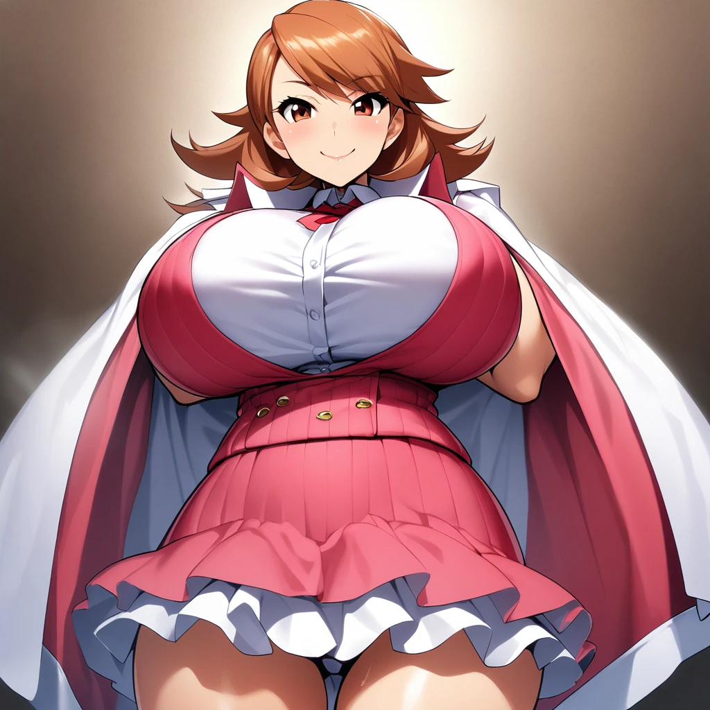 takeba yukari,1girl,solo,Super huge breasts,looking at viewer,near