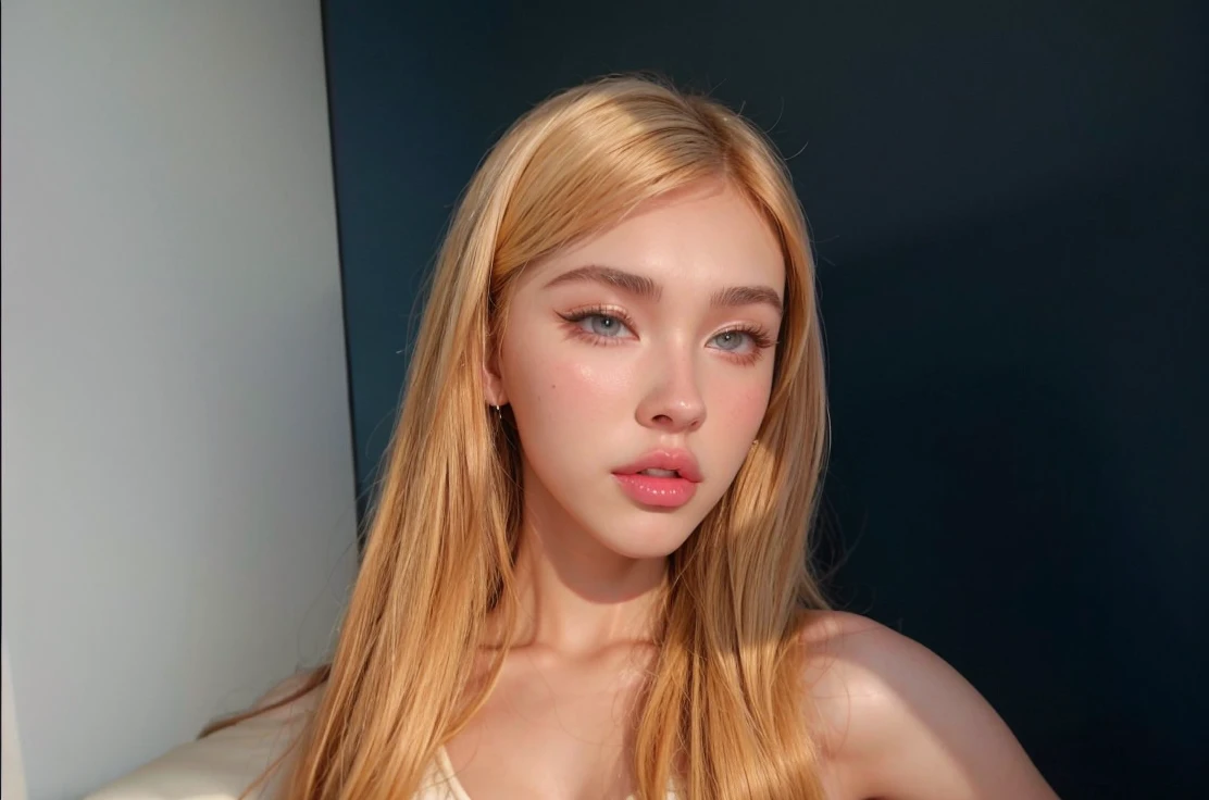 blonde woman with long hair and piercings posing for a photo, with white long hair, with long white hair, perfect white haired girl, ava max, tifa lockhart with white hair, pale porcelain white skin, anime girl in real life, with white hair, extremely light blonde hair, very light blonde hair, with long blonde hair, her hair is white