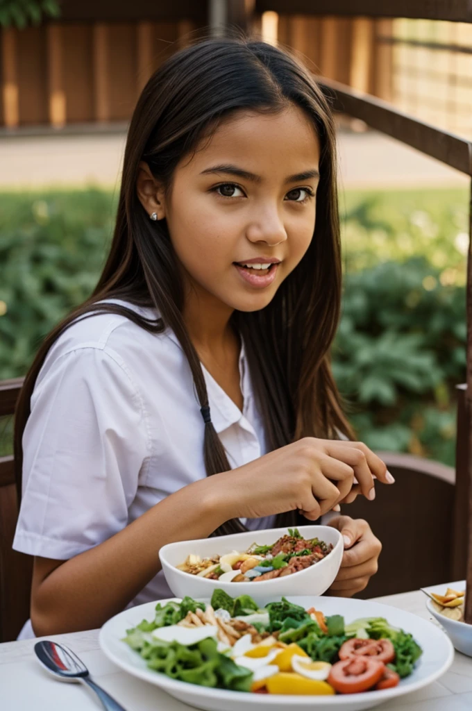 girl eating