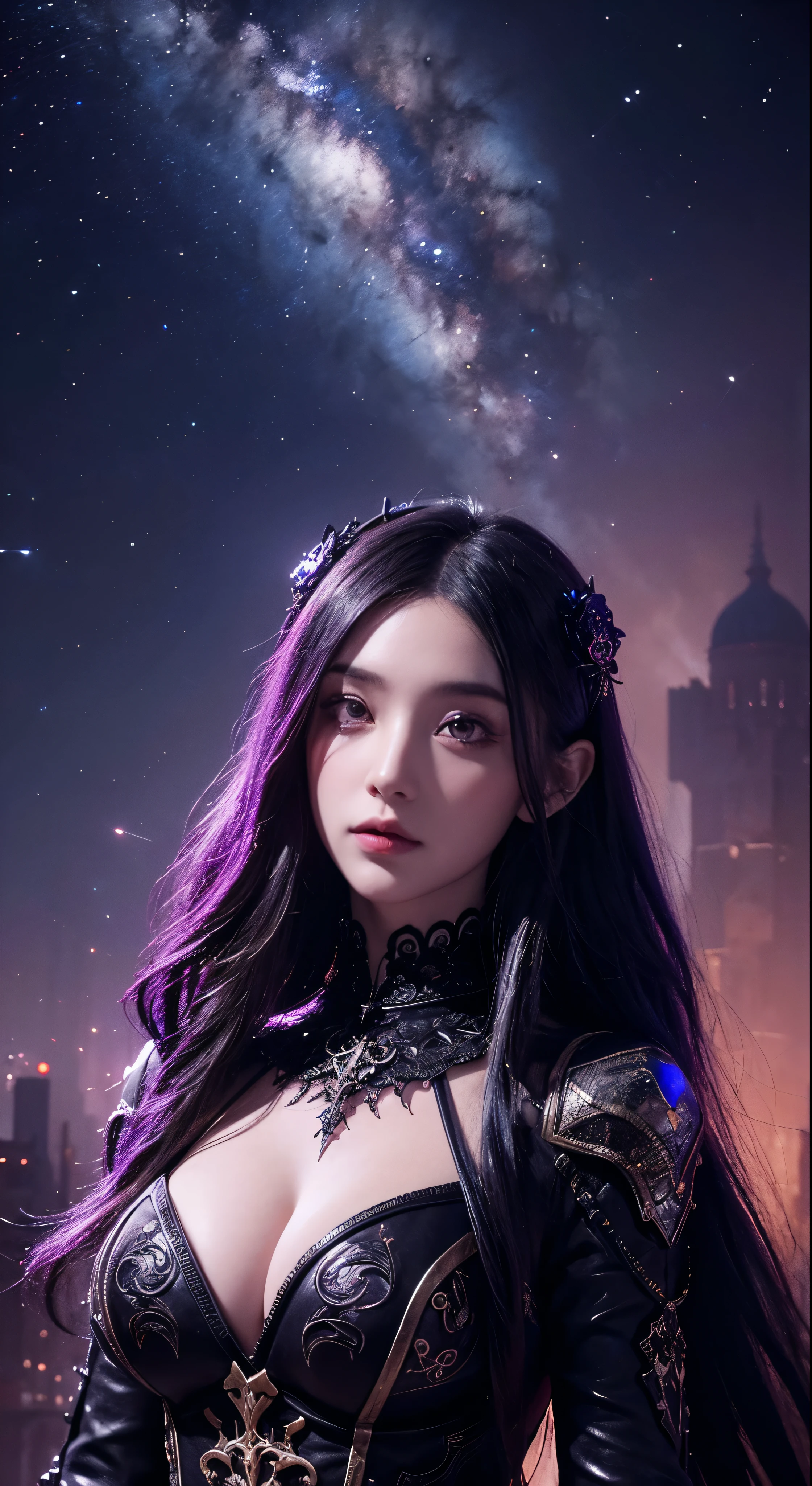 Cosmic, hyper-detailed gothic art, Unreal Engine 5 detailed matte painting, deep color, fantastic, intricate detail, home screen, complementary colors, fantasy concept art, 8k resolution, gothic masterpiece