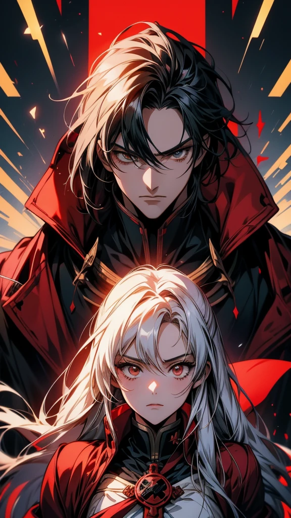 Anime character sitting on a shelf holding a sword and a bloody heart, vampire, Gap Moe Yandere Grimdark, hijikata toushirou, shigenori soejima illustration, Shalltear Bloodfallen, portrait Gap Moe Yandere Grimdark, by Kamaguruka, Inspired by Hiro Yamagata, Detailed Key Anime Art, by Shimo
