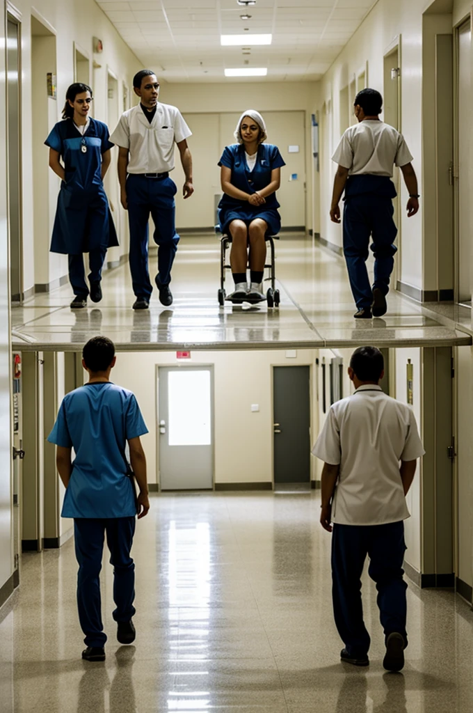 4 people in a psychiatric hospital
