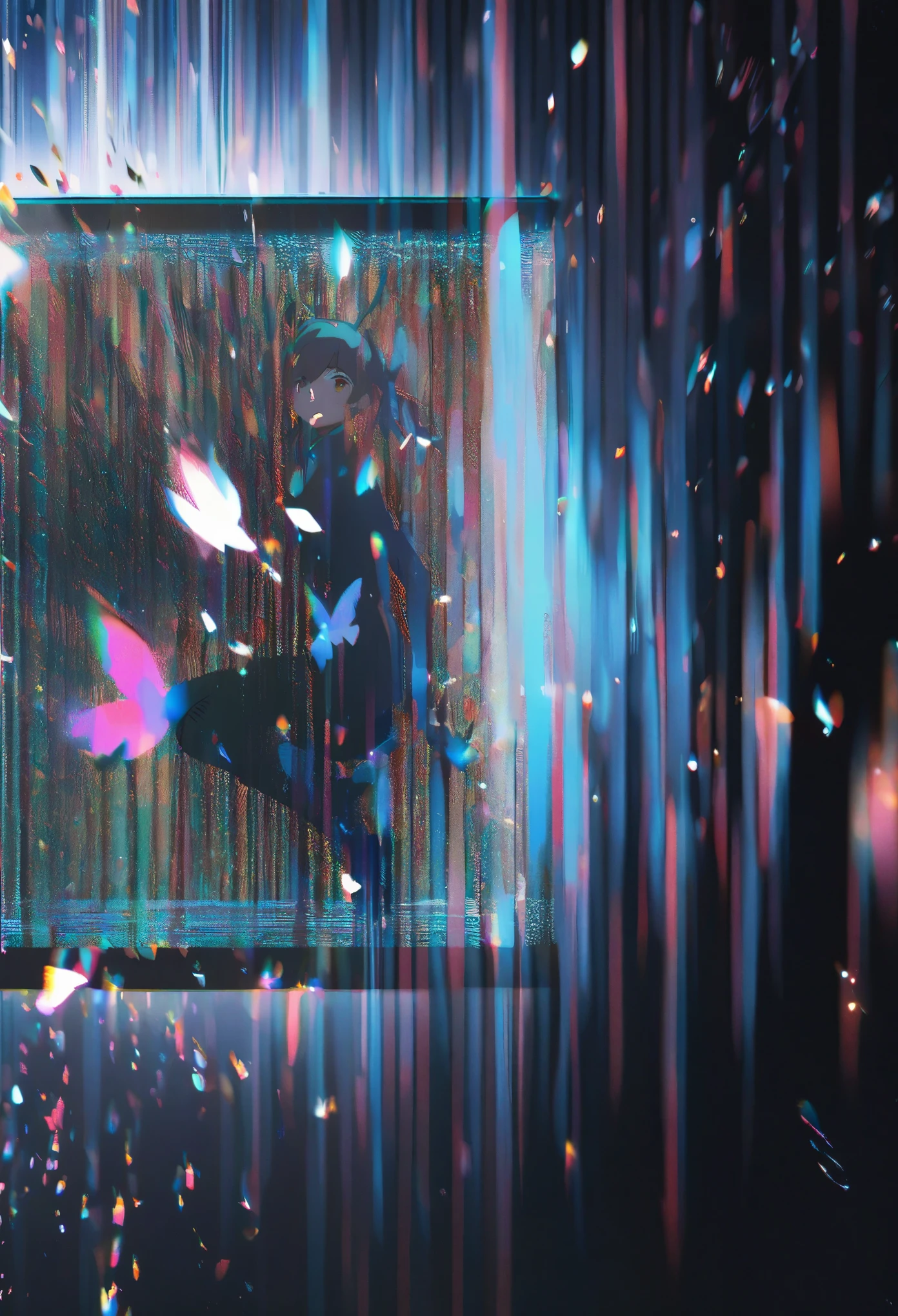 bug、noise、Jumping out of the screen