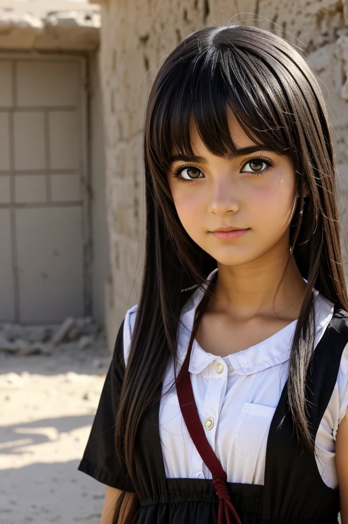 Create an anime image of a Palestinian girl 