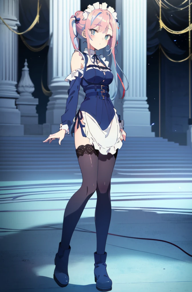 (masterpiece, top quality, best quality, official art, beautiful and aesthetic:1.2),(8k, best quality, masterpiece:1.2), (((masterpiece))),(((best quality))),(((extremely detailed))),illustration,who, (masterpiece, top quality, best quality, official art, beautiful and aesthetic:1.2),(8k, best quality, masterpiece:1.2), (Masterpiece, Best quality, best shadow), (detailed background), Honkai: star rail, Acheron, purple hair, long hair, one eye hidden behind hair, hair over one eye, purple eyes, very long hair, blunt bangs, straight hair, A sexy Asian lady wearing a sweater and pantyhose and high heels has very huge breasts and her hair has gone past her waist is a shiny reddish blue and covers one of her eyes and her glossy plump lips are red she can capture everyone's with her smile and her seductive body the shoot shows her full body