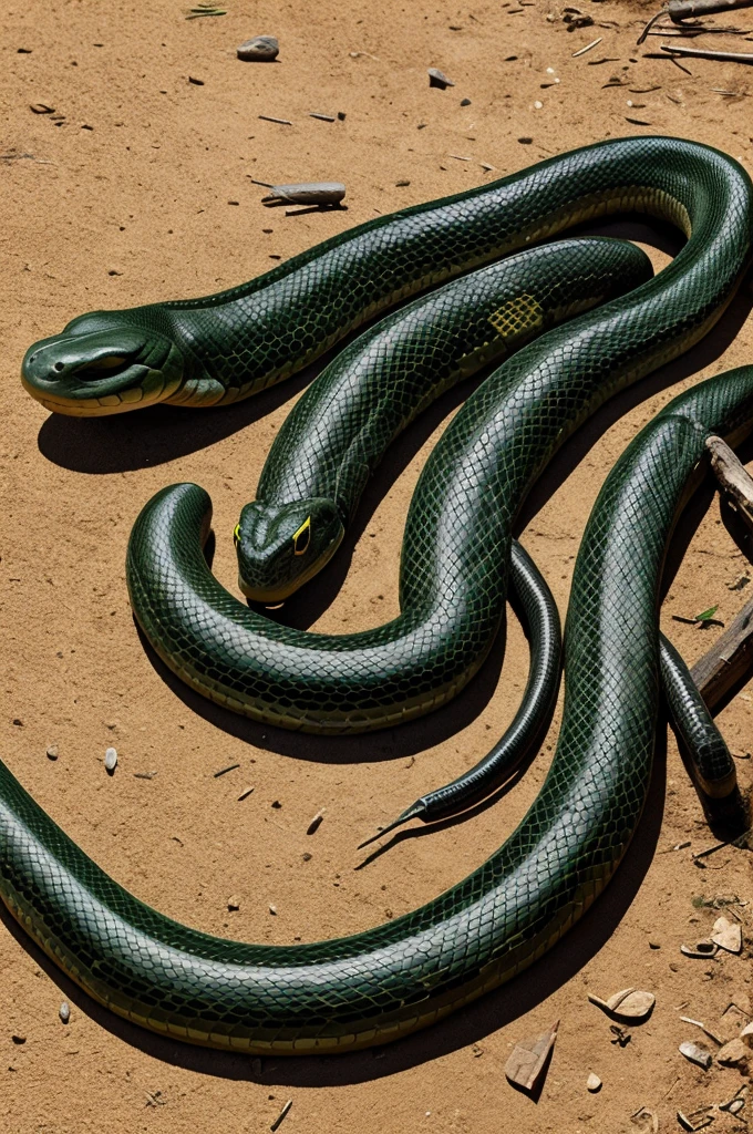 A friendly anaconda