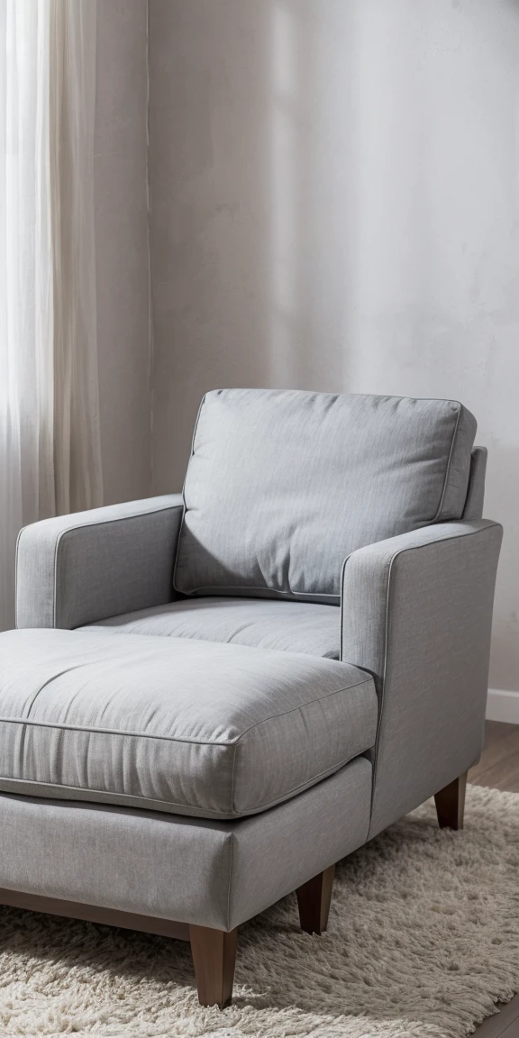 Diwan-Sofa: Lean elegantly on an ottoman sofa, with one leg raised.