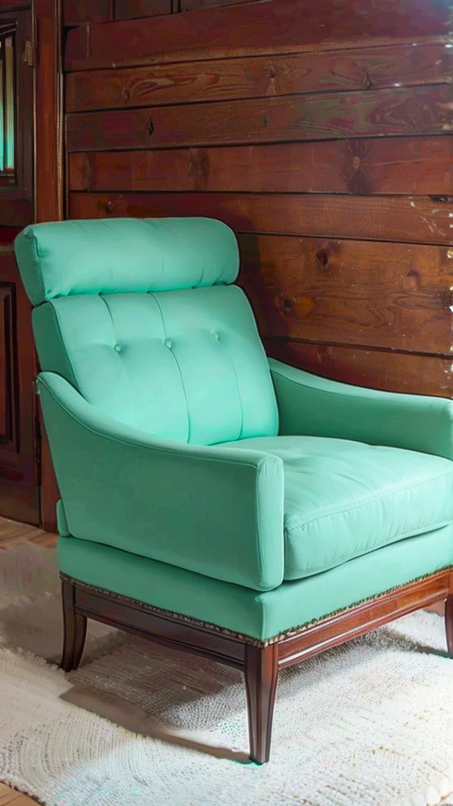 Diwan-Sofa: Lean elegantly on an ottoman sofa, with one leg raised.