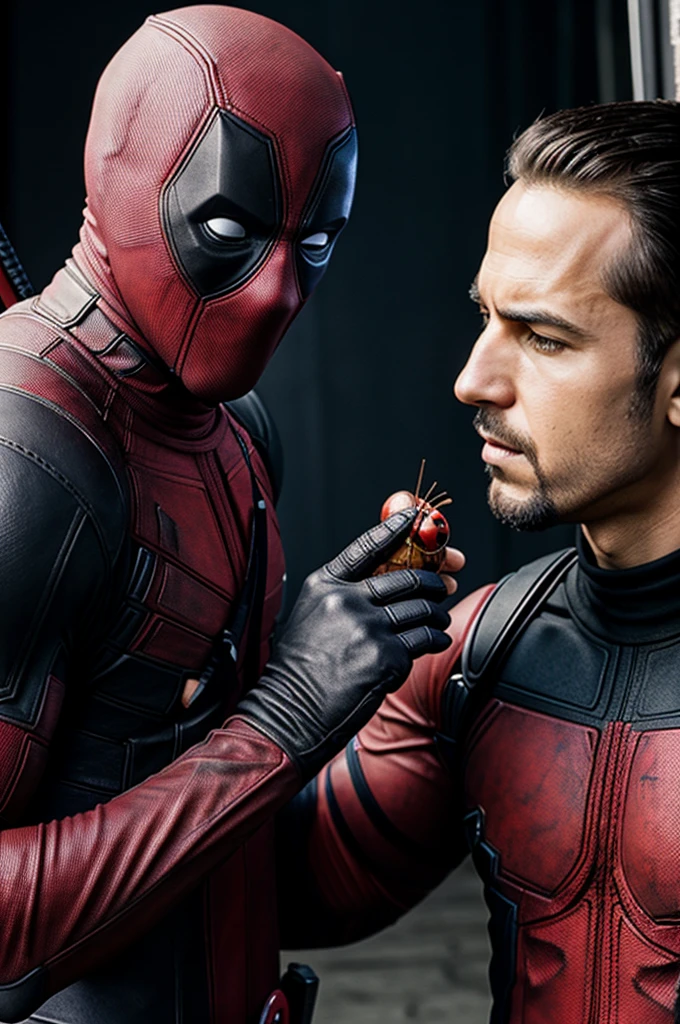 deadpool and a cockroach
