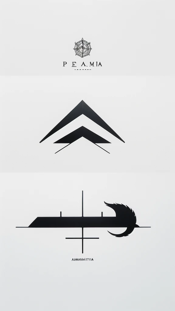A minimal, modern, simple, cinematic logo design for the brand “Penamemoria". Create a modern, minimalistic, high-quality, masterpiece, fantastic, poetic feather that ssymbolizes dreams and stories.