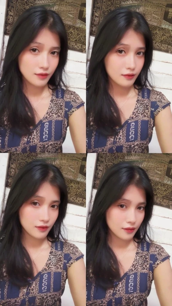(realistic, high resolution:1.3), (face close up), 1 girl with perfect figure, super fine face and eyes, black hair,medium hair, tank top: 1.2 in random colors, short、skirt, bridge, big breasts, cleavage, choker, smile、selfie